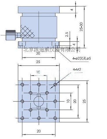 PT-SD405 精密型手動升降平臺 Z軸位移臺 升降機(jī) 升降5mm工作臺