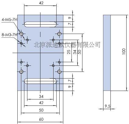 PB10底板 光學(xué)臺(tái)移動(dòng)架 光學(xué)平臺(tái)滑動(dòng)塊 連接板 固定板 固定塊m