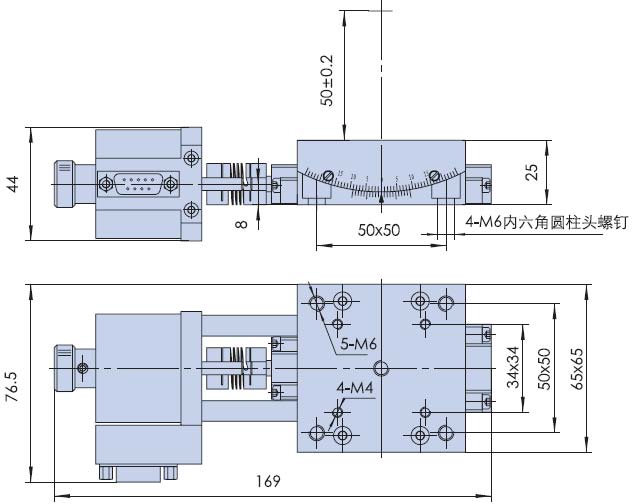 PJ110-15(XY軸)高精電動(dòng)角位臺(tái)XY弧擺臺(tái)測(cè)角儀