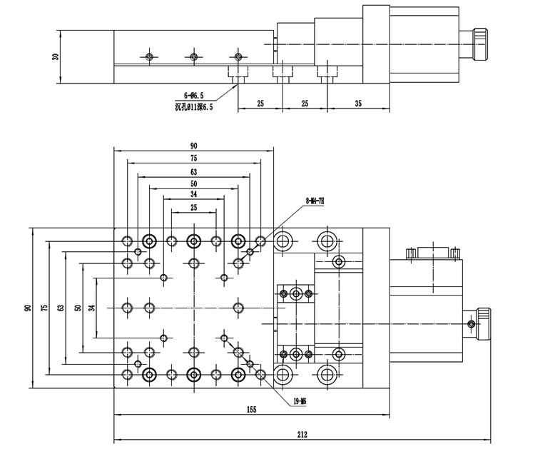 PZ110-30 真空電動(dòng)位移臺(tái)電控平移臺(tái)精密電動(dòng)位移臺(tái)