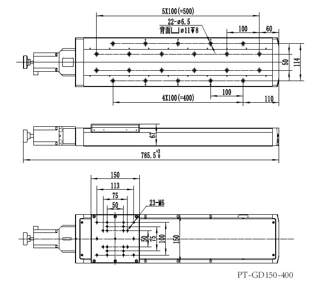 PT-GD150 高精度電動(dòng)平移臺(tái) 電動(dòng)滑臺(tái) 電動(dòng)移動(dòng)臺(tái) 平移臺(tái) 一維臺(tái)