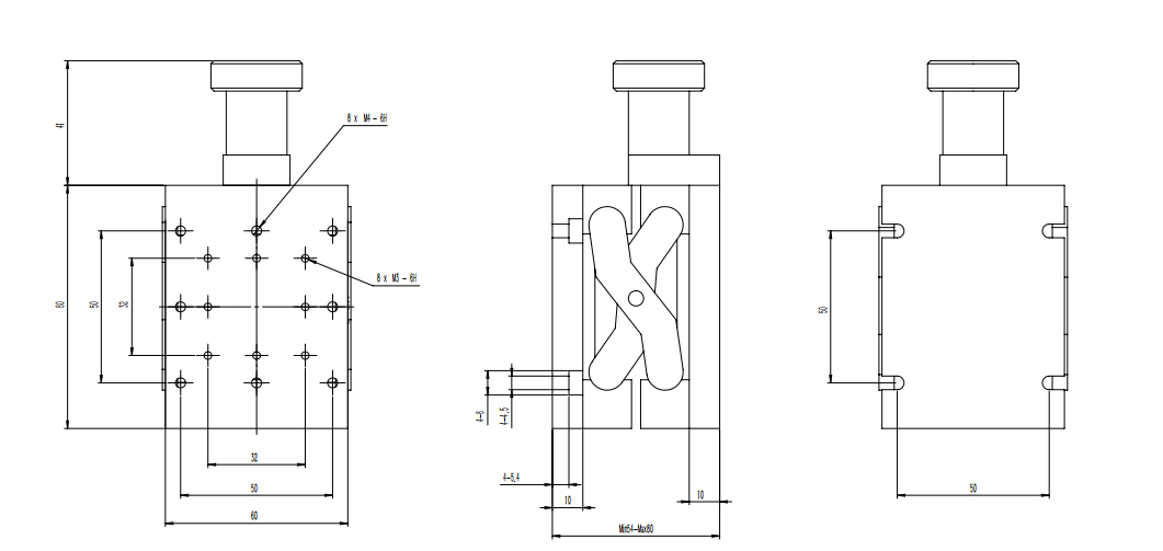 四維移動臺 XYZR 多維位移臺