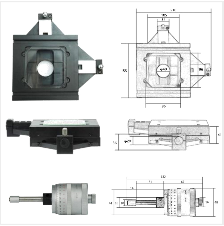 手動(dòng)調(diào)節(jié)顯微鏡載物臺(tái) XY測(cè)量平臺(tái) PT-SC50 手動(dòng)調(diào)節(jié)顯微鏡載物臺(tái) XY測(cè)量平臺(tái) PT-SC50