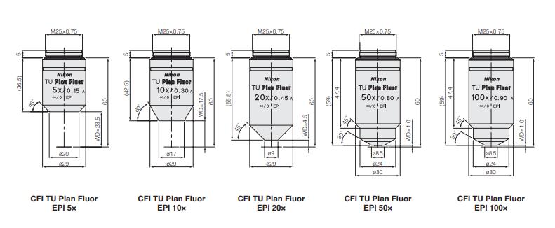 尼康CFI60遠(yuǎn)場(chǎng)校正亮場(chǎng)鏡頭 有顏色再現(xiàn)能力 無(wú)應(yīng)變
