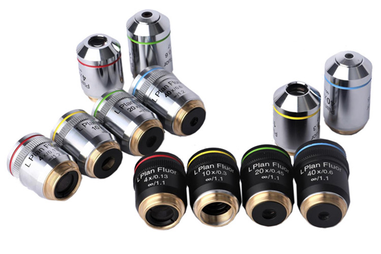 F180平場(chǎng)半復(fù)熒光/倒置半復(fù)熒光生物物鏡多倍率可選