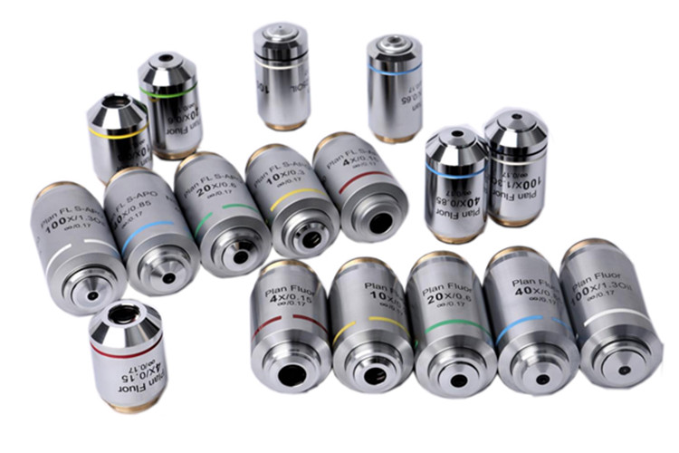 經(jīng)濟型平場無限遠生物物鏡4X/10X/40X/100X