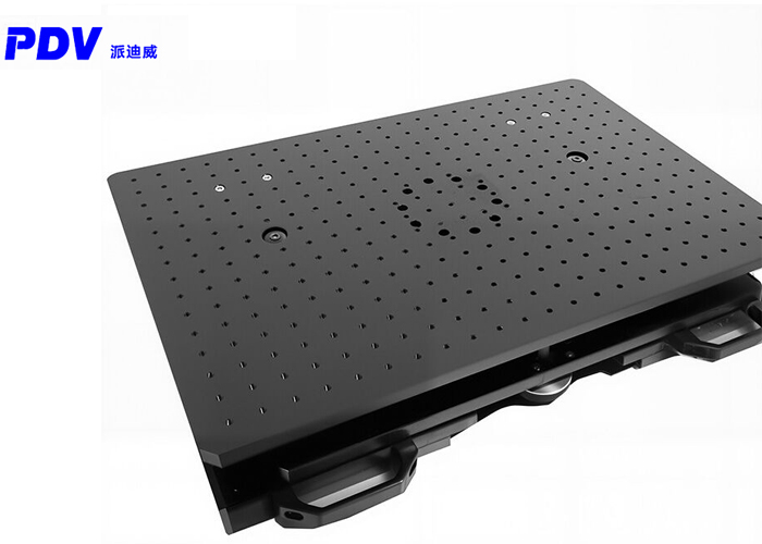 精密手動(dòng)傾斜俯仰臺(tái)±3度負(fù)載50kg大臺(tái)面400*600mmPT-QX640