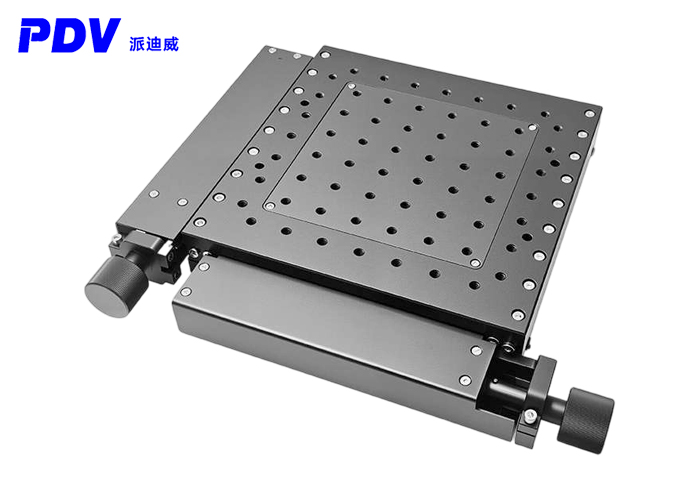 PT-XY100(手動薄款/厚款)手動高精度整體組合臺雙軸滑臺位移平臺