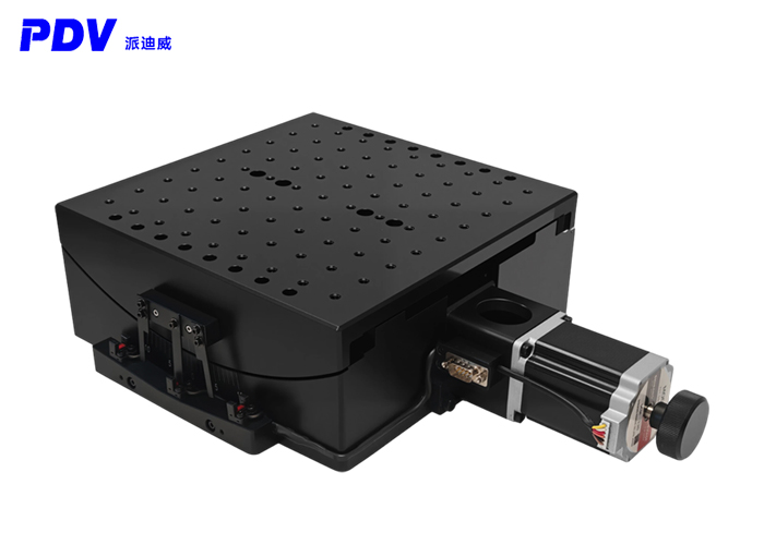 精密型電動(dòng)角位臺(tái)大負(fù)載150kg大臺(tái)面280*280mm弧度臺(tái)正負(fù)5度俯仰