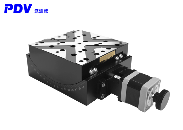 PT-GD145高精度電動(dòng)角度俯仰臺(tái) 蝸輪蝸桿大行程大負(fù)載位移滑臺(tái)